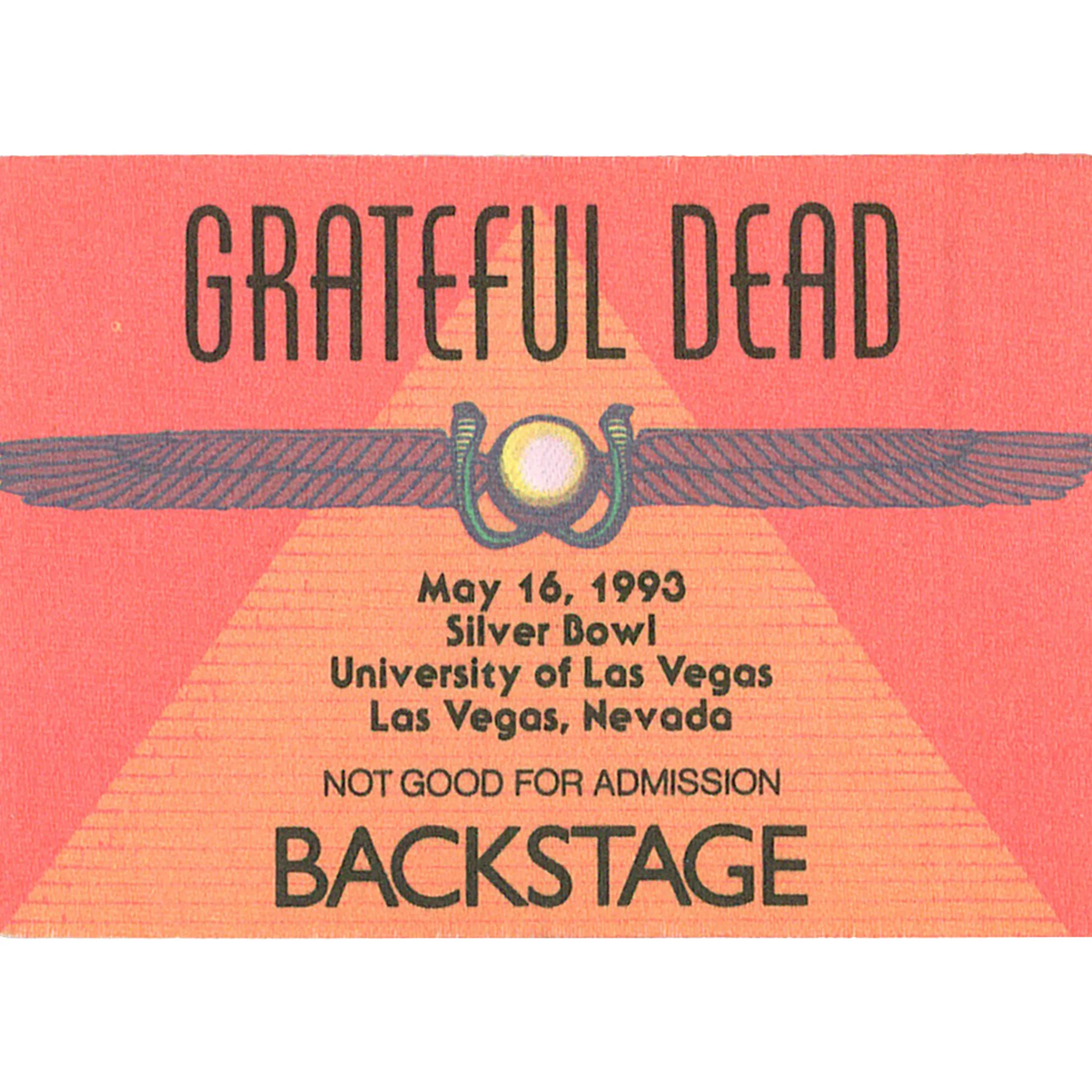 Outlet Grateful Dead 1993 05-16 Backstage Pass Grateful Dead