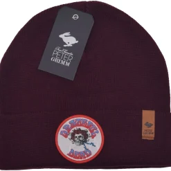 New Grateful Dead Skull And Roses Maroon Beanie Hats | Grateful Dead
