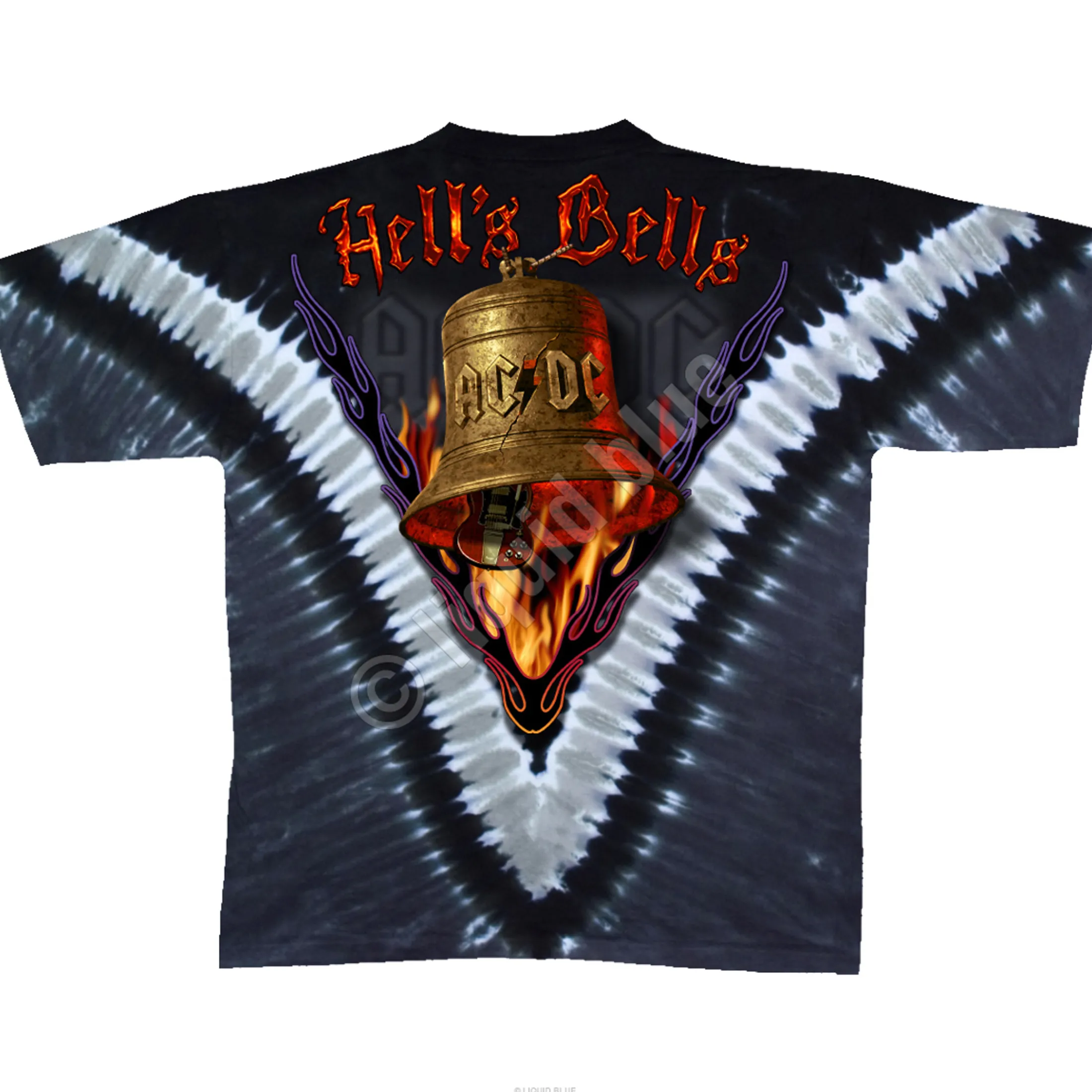 Sale Hells Bells Tie-Dye T-Shirt T-Shirt | Ac-Dc