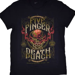 Outlet Hundred Proof Black T-Shirt T-Shirt | Five Finger Death Punch