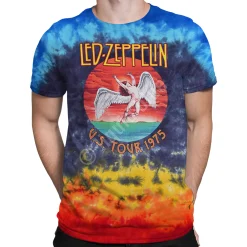 Sale Icarus 1975 Tie-Dye T-Shirt T-Shirt | Led Zeppelin