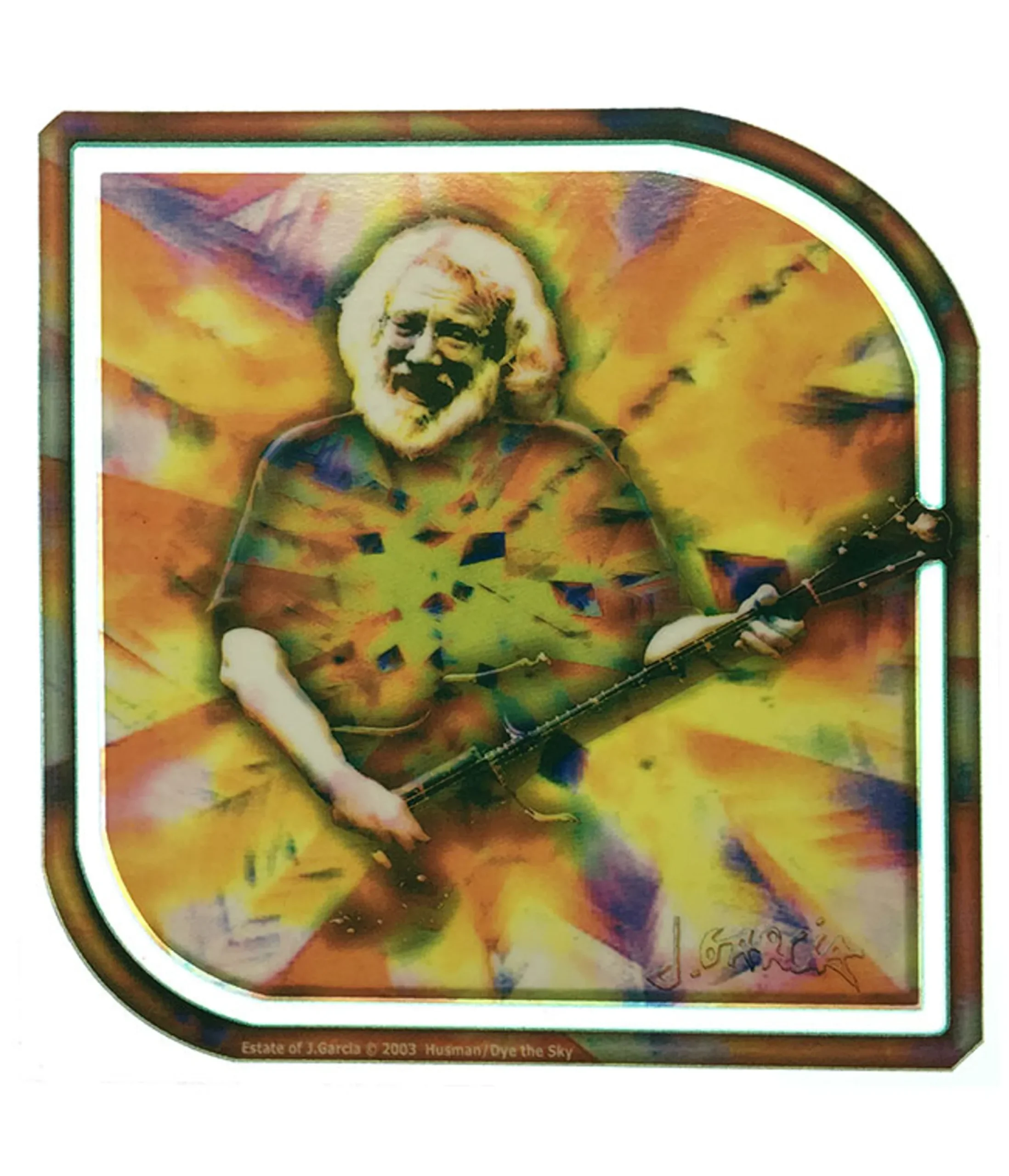Best Jerry Garcia Facets Window Sticker Jerry Garcia | Grateful Dead