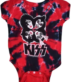 Best KISS Burst Tie-Dye Onesie Kids Onesies | Kiss