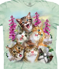 Online Kittens Selfie Kids' T-Shirt Kids Youth | Pets