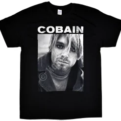 Best Kurt Cobain Eyeliner Black T-Shirt T-Shirt | Nirvana