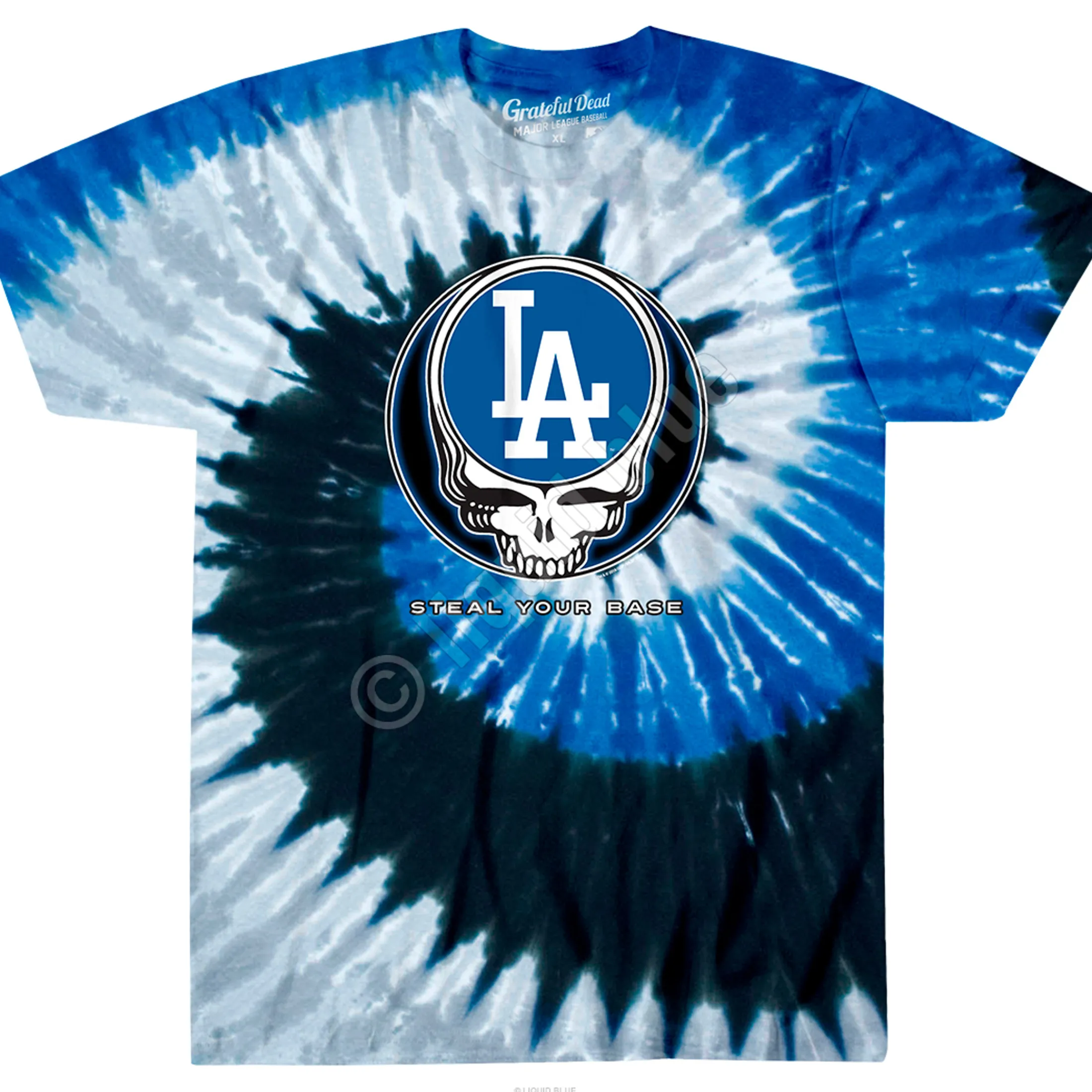 New Los Angeles Dodgers Steal Your Base Tie-Dye T-Shirt T-Shirt | Los Angeles Dodgers