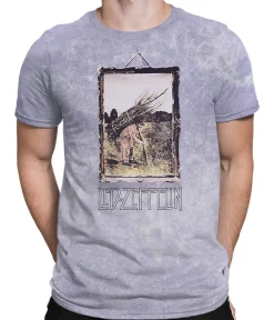 Sale Man With Sticks Tie-Dye T-Shirt T-Shirt | Led Zeppelin