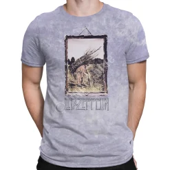 Sale Man With Sticks Tie-Dye T-Shirt T-Shirt | Led Zeppelin