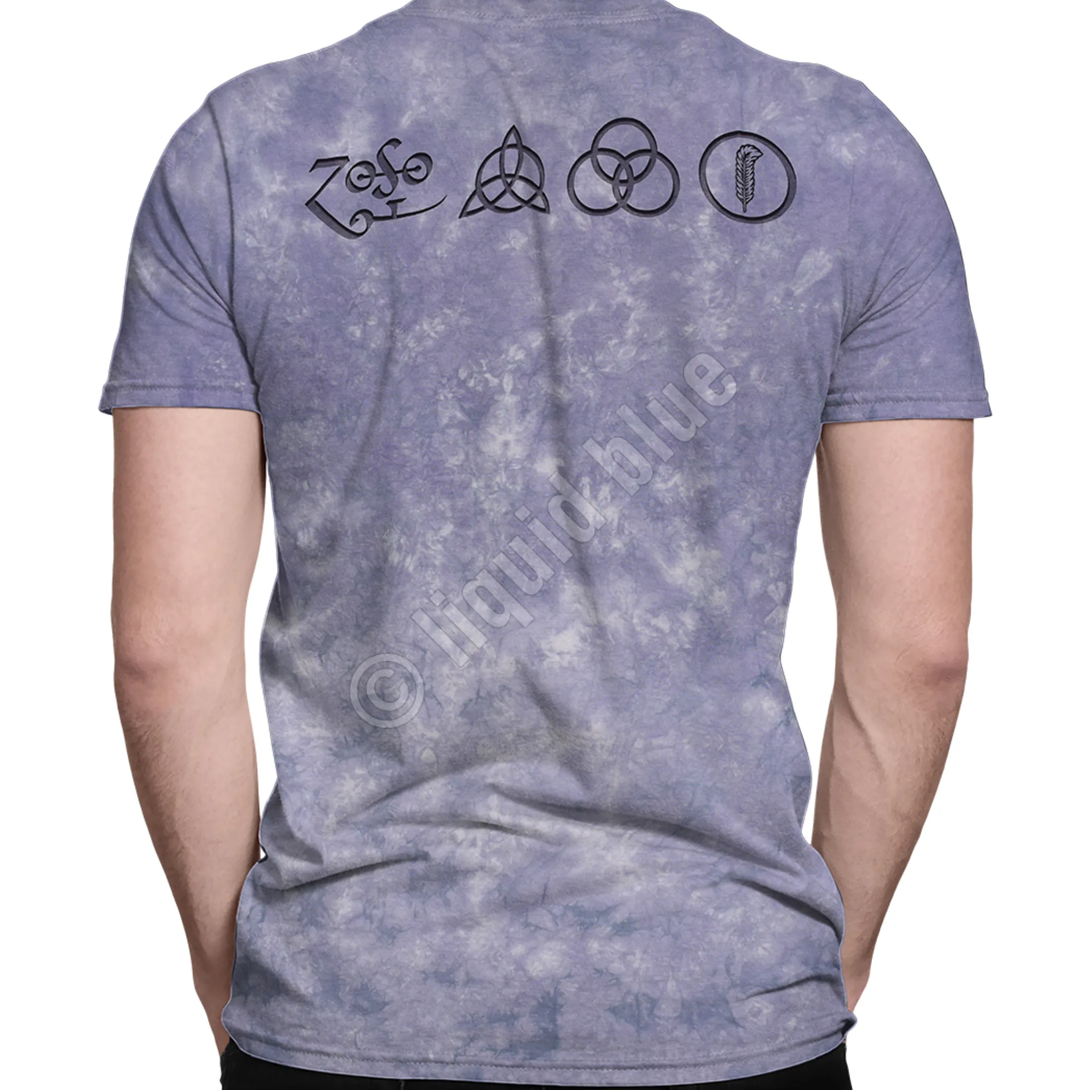 Sale Man With Sticks Tie-Dye T-Shirt T-Shirt | Led Zeppelin
