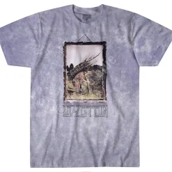 Sale Man With Sticks Tie-Dye T-Shirt T-Shirt | Led Zeppelin