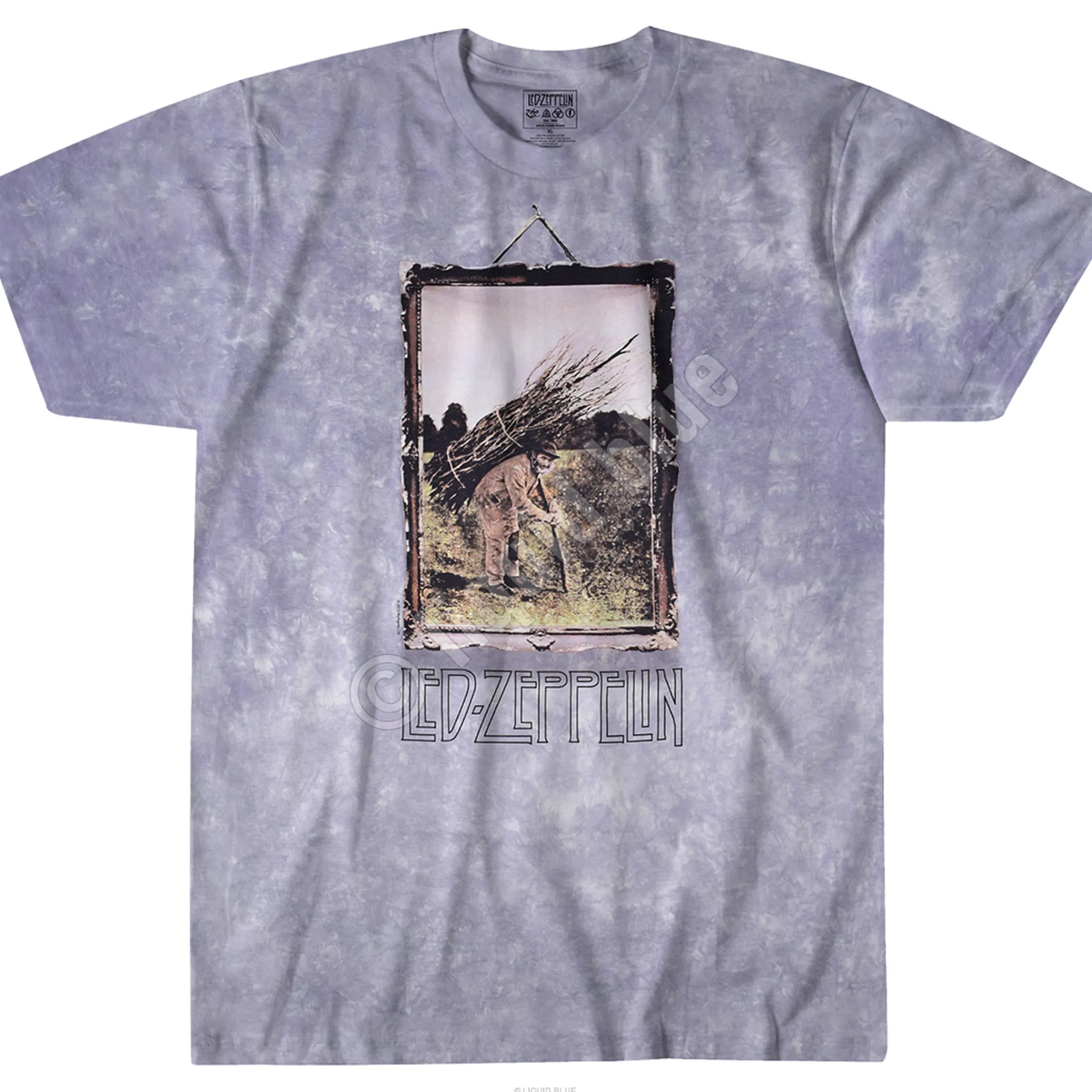 Sale Man With Sticks Tie-Dye T-Shirt T-Shirt | Led Zeppelin