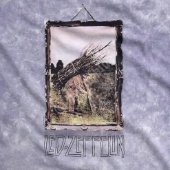 Sale Man With Sticks Tie-Dye T-Shirt T-Shirt | Led Zeppelin