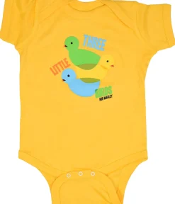 Best Marley 3 Lil' Birds Yellow Onesie Kids Onesies | Rastafari Art