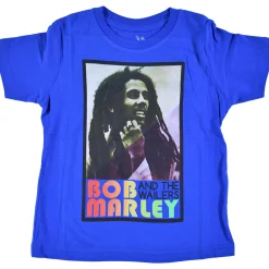 Hot Marley Profile Toddler Blue T-Shirt Kids Toddler | Rastafari Art