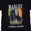 Hot Marley Rastaman Vibe Black T-Shirt T-Shirt | Rastafari Art
