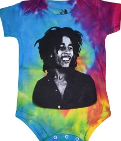 Fashion Marley Smile Tie-Dye Onesie Kids Onesies | Rastafari Art