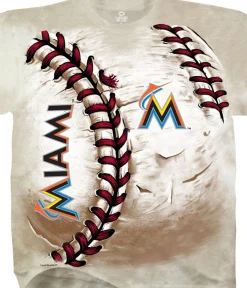 Fashion Miami Marlins Hardball Tie-Dye T-Shirt T-Shirt | Miami Marlins