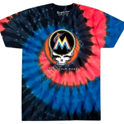 Outlet Miami Marlins Steal Your Base Tie-Dye T-Shirt T-Shirt | Miami Marlins