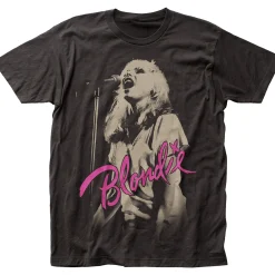 Sale Mic Fitted Black T-Shirt T-Shirt | Blondie