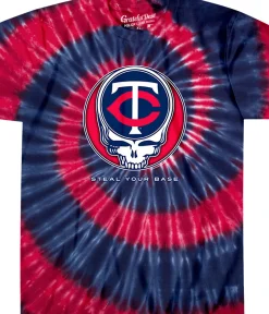 Hot Minnesota Twins Steal Your Base Tie-Dye T-Shirt T-Shirt | Minnesota Twins
