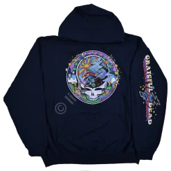 Outlet Mod Max SYFace Navy Sleeve Printed Hoodie Hoodie | Grateful Dead