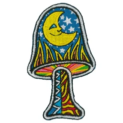 Outlet Moon Mushroom Patch Patches | Space