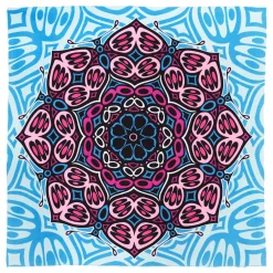 Outlet Moth Mandala Bandana Bandanas | Liquid Blue