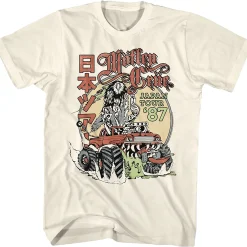 Online Motley Crue Japan Tour Tan T-Shirt T-Shirt | Motley Crue
