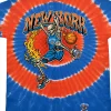 Clearance New York Dunker Basketball Skeleton Tie-Dye T-Shirt T-Shirt | Basketball