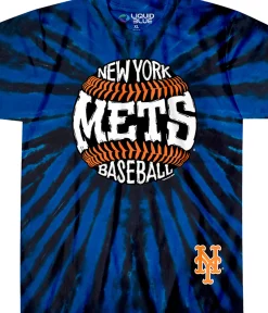 Best New York Mets Burst Tie-Dye T-Shirt T-Shirt | New York Mets