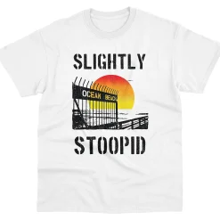 Best Ocean Beach Gate White T-Shirt T-Shirt | Slightly Stoopid