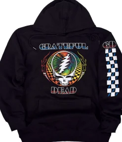 Fashion Optic SYF Black Sleeve Printed Hoodie Hoodie | Grateful Dead