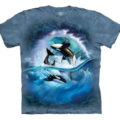 Discount Orca Wave Classic Cotton T-Shirt T-Shirt | Aquatic