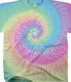 Outlet Pastel Spiral Youth Tie-Dye T-Shirt Kids Unprinted Tie-Dyes | Youth