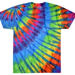 Clearance Rainbow Blue Streak Unprinted Tie-Dye T-Shirt Unprinted Tie-Dyes | Unprinted Tie-Dye