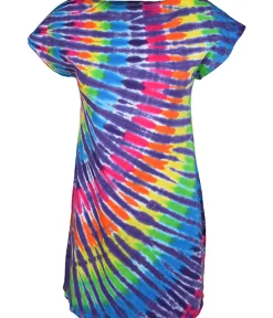 Fashion Rainbow Purple Streak Womens Unprinted Tie-Dye Sundress Women Sundresses | Womens Unprinted Tie-Dyes