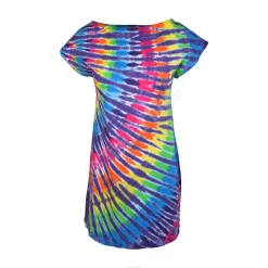 Fashion Rainbow Purple Streak Womens Unprinted Tie-Dye Sundress Women Sundresses | Womens Unprinted Tie-Dyes