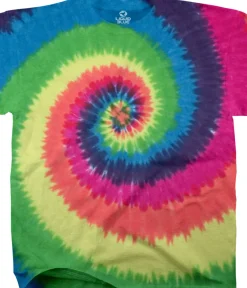 Best Rainbow Spiral Unprinted Tie-Dye T-Shirt Unprinted Tie-Dyes | Unprinted Tie-Dye