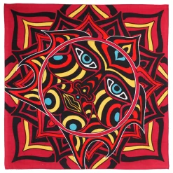 Outlet Red Sun Face Bandana Bandanas | Liquid Blue