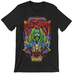 Fashion Rob Zombie Necrocolor Black T-Shirt T-Shirt | Rob Zombie