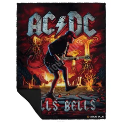 Outlet Rock Eruption Fleece Throw Blanket Ac-Dc