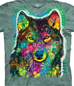 Outlet Russo Gentle Wolf Kids' T-Shirt Kids Youth | Wolf Shirt Collection