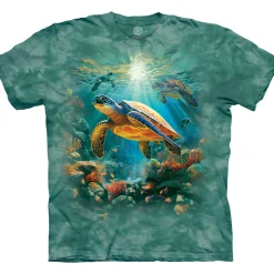 Hot Sea Turtle Journey Classic Cotton T-Shirt T-Shirt | Aquatic