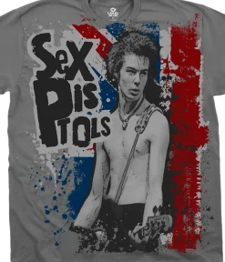 Best Sid Vicious Grey T-Shirt T-Shirt | Sex Pistols