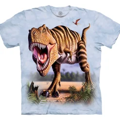 Outlet Striped Rex Classic Cotton T-Shirt T-Shirt | Dinosaurs