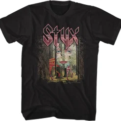 Online Styx Grand Illusion Black T-Shirt T-Shirt | Styx