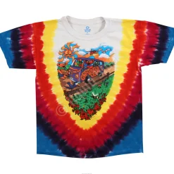 Clearance Summer Tour Bus Youth Tie-Dye T-Shirt Kids Youth | Grateful Dead