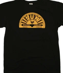 Fashion Sun Records Memphis Label Black T-Shirt T-Shirt | Record Label