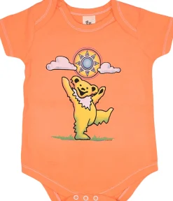 Sale Sunny Bear Orange Onesie Kids Onesies | Grateful Dead