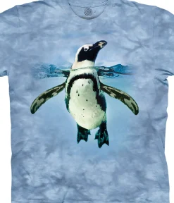 New Swimming Penguin Classic Cotton T-Shirt T-Shirt | Aquatic